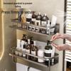DANLE Punch-Free Aluminum Bathroom Storage Shelf
