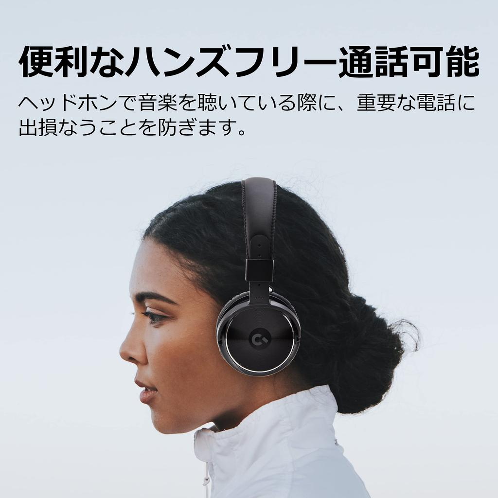 CROWD AUDIO Wireless Headphones Bluetooth Wired Wireless with for Remote and Calling HP-03 & Compatible, Foldable, Mic, Closed-Back Design,
