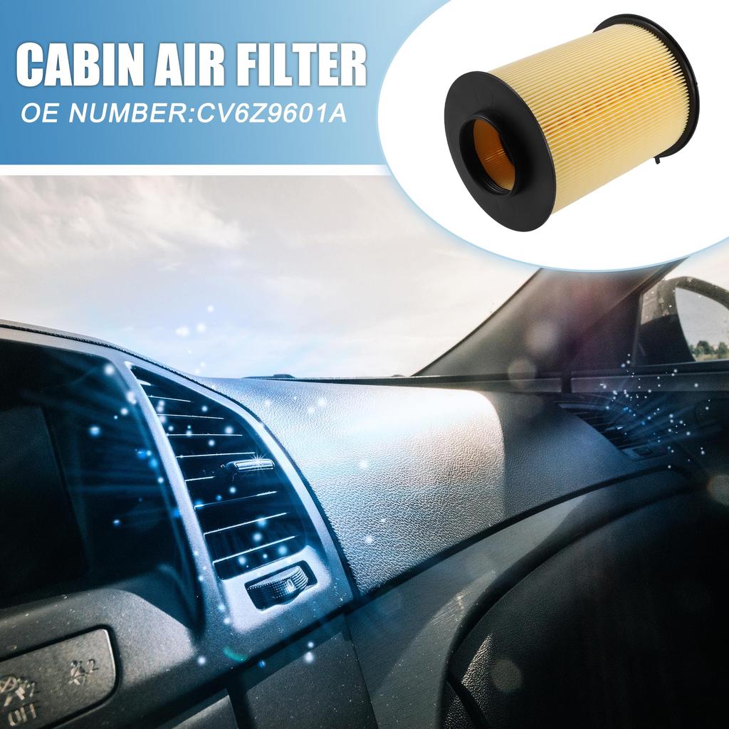 ABSOPRO Cabin Air Filter No. C V6Z9601A 7.48" X 5.87" Engine Air Filter for Ford Escape 2.0L 2013-2019, Polyurethane, Yellow