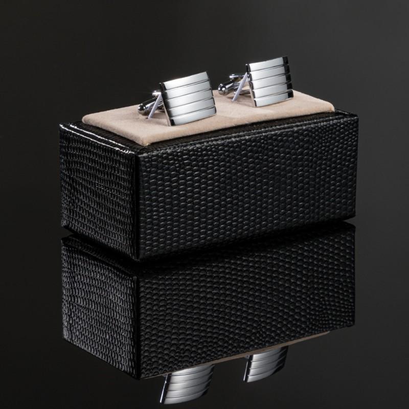 Plain Smooth Metal Cufflinks Men's French Shirt