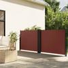 Retractable Side Awning Brown 100 x 1000 cm