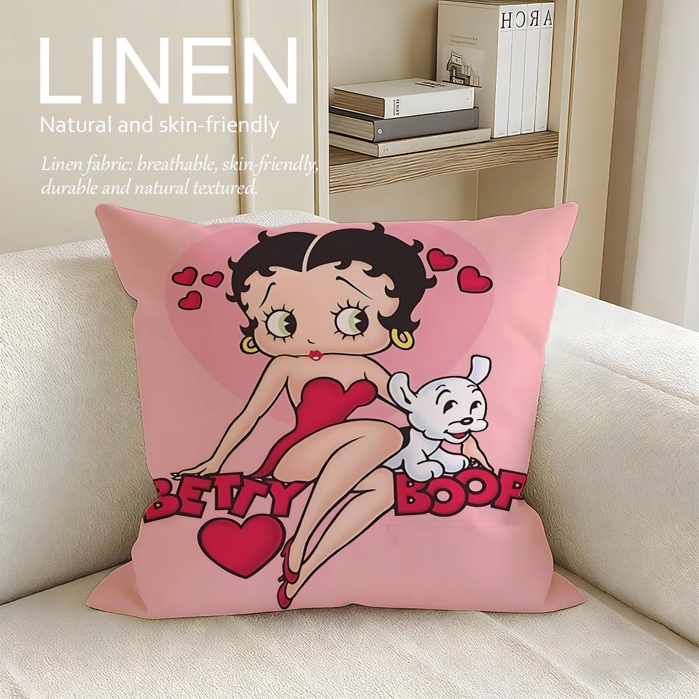 Classic Betty Boop Cushion Cover Pillowcase Set Pcs x x Breathable Washable Sofa Cushion Cover