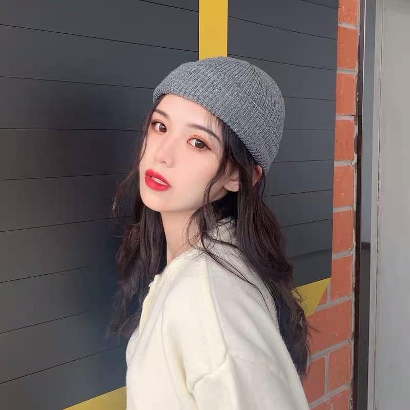 Chic Unisex Knit Beanie Winter Soft Cotton Hat Warm Round Top Design