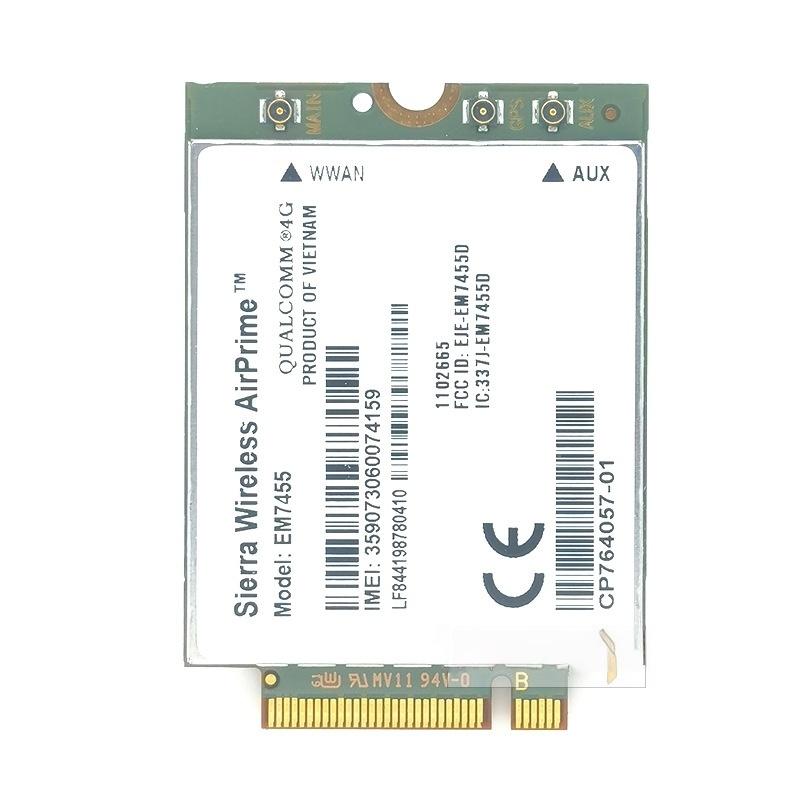 1 Conjunto Cartão 4G 300Mbps WWAN Sem Fio Em7455 1103582 Módulo 4G FDD/TDD LTE Cat6 NGFF M.2 para Laptop e Roteador 4G