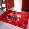Red Thick Spring Festival Chinese Floor Bedroom Door Porch Mat Carpet Rug
