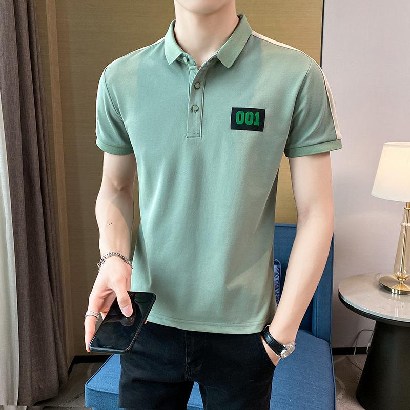 Short Sleeve Korean Thin Solid Color Men 'S Casual Summer Polo Shirt