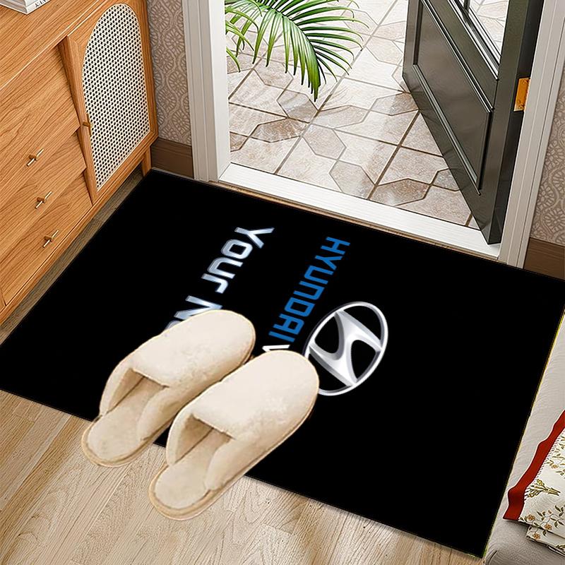 Custom Name Hyun-dai Motor Rug Office Rug, Indoor Rug, Chair Rug, Living Rooms, Doormat Game Rug Home Decor Birthday Christmas Gifts