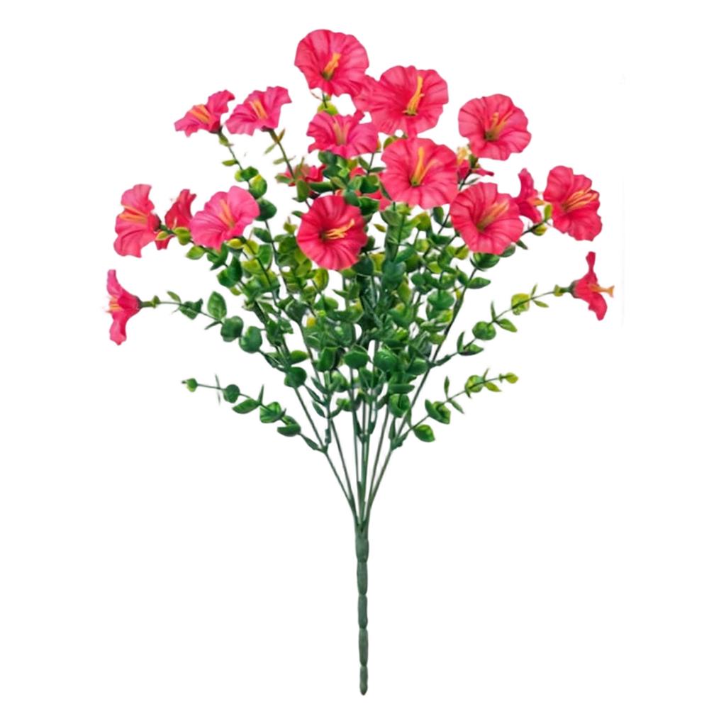 Sztuczne Kwiaty Zewnętrzne, Sztuczny Jedwabny Powój Z Liśćmi, Dostępny W Różnych Kolorach, Odpowiedni Do Ganów, Tarasów, Patio, Ogrodów