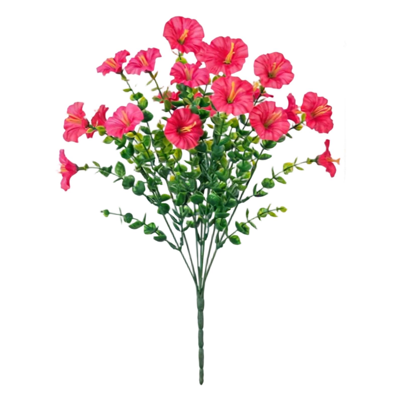 

Artificial Outdoor Flowers, Faux Silk Morning With Leaves, Available In A Variety Of Colors, Suitable For Porches, Patios, Patios, Gardens One Size