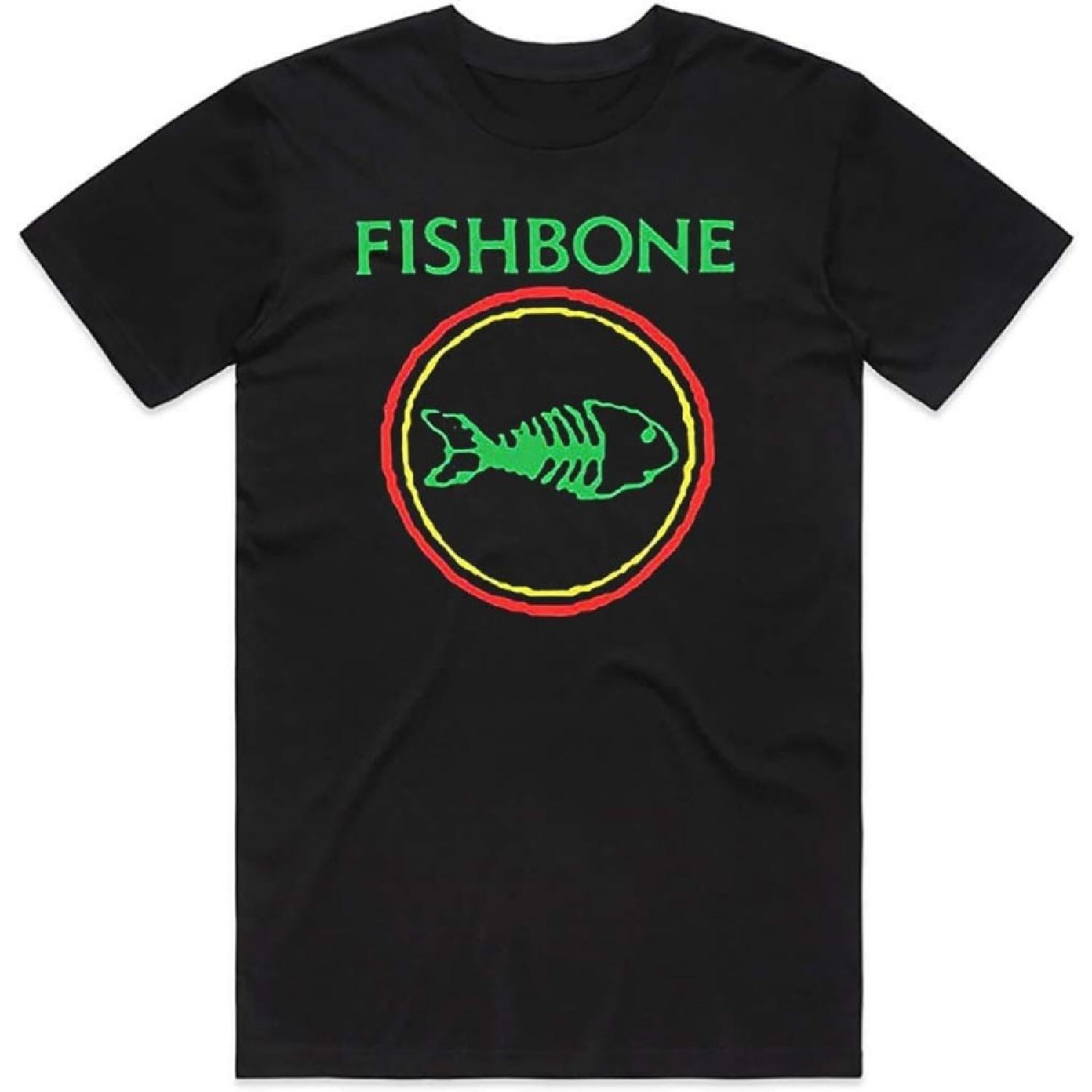 

Cotton t Shirt Fishbone Retro Punk Rock and Roll Band Fish Bone T Shirt S разноцветный