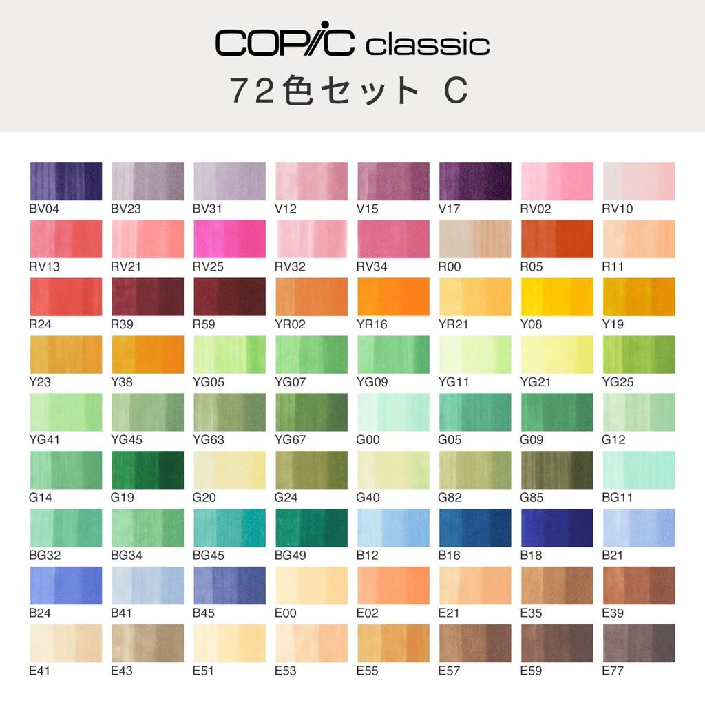 Too Copic Classic 72-Farben-Set C