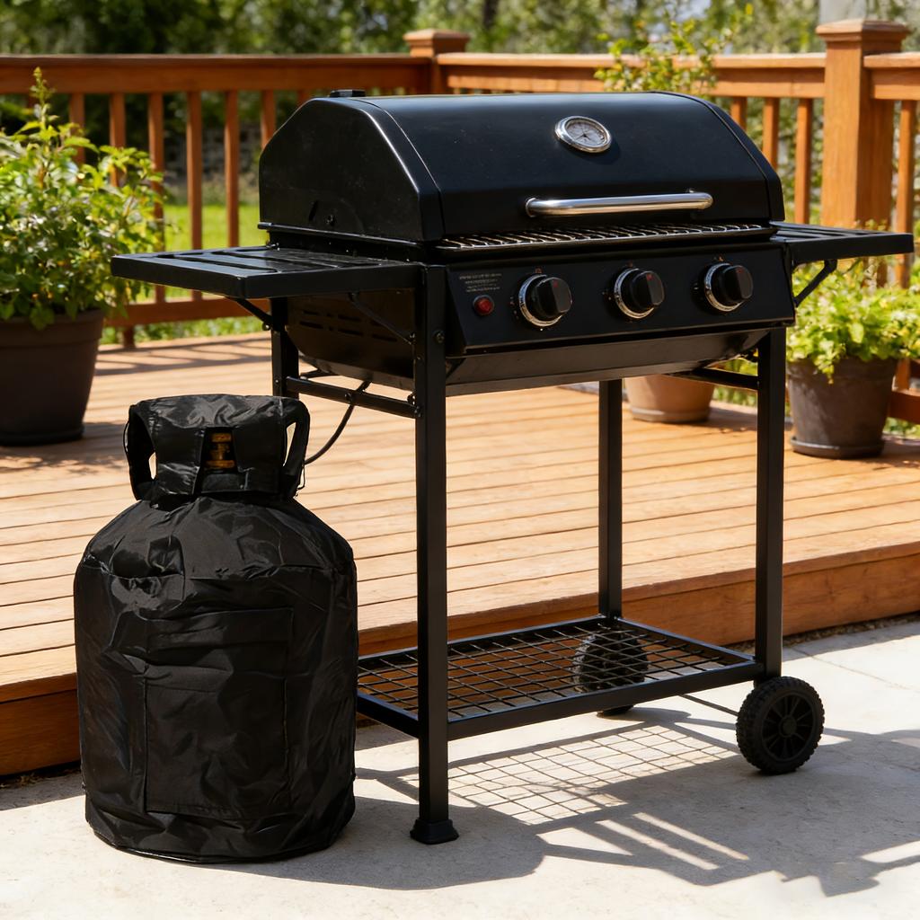 1 Propane Tank Cover – Made From Heavy-duty Oxford Cloth, Suitable for Outdoor Gas Tanks, and Reusable.