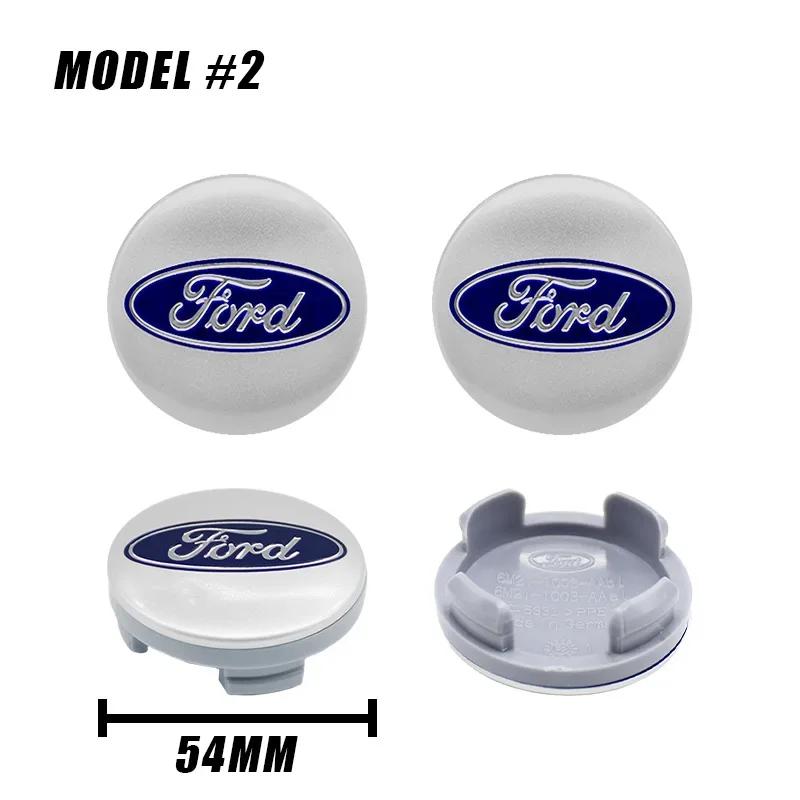 4pcs 54mm Car Wheel Center Caps Hubcap Car Rims Cover for Ford Focus Mk2 Mk3 Fiesta Mustang ST F-150 Mondeo Escape Fusion Kuga