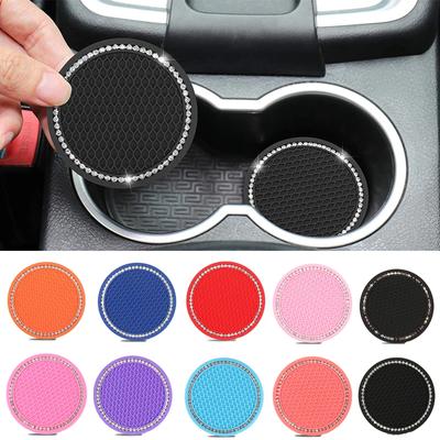 Car Coaster Water Cup Bottle Holder Anti-slip Pad Mat Silica Gel Waterproof For Interior Decoration Car Styling Accessories