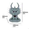 Halloween EVA Dragon Head Lightweight Versatile for Dress up Realistic