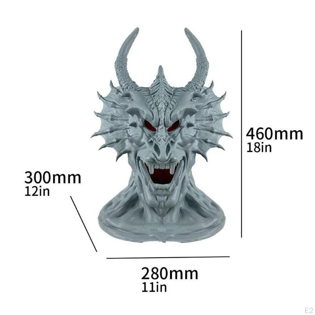 Halloween EVA Dragon Head Lightweight Versatile for Dress up Realistic