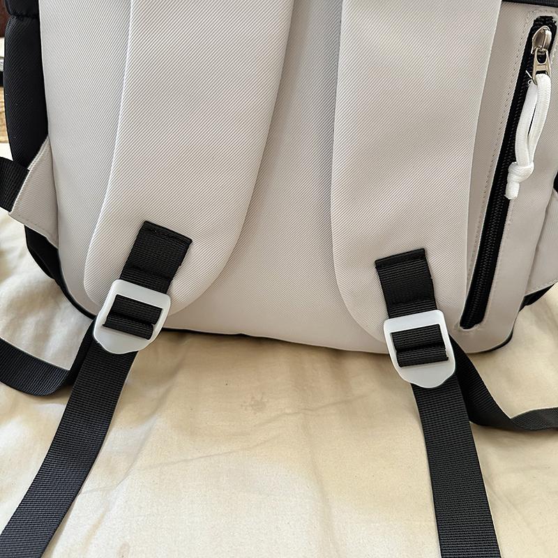 Backpack Large Capacity Student Schoolbag Color Contrast Backpack