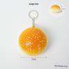 Mini Sesame Bread Squeeze Soft Slow Rising Simulation Food Squeeze Toy Keychain Pendant Stress Relief Gift For Kids Adults