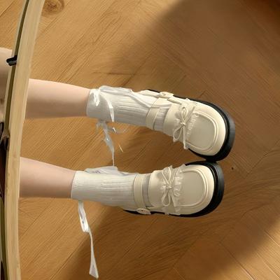 Mary Jane Small Leather Shoes Women'S Japanese Lolita With Skirt Platform Heightening Versatile Loafers