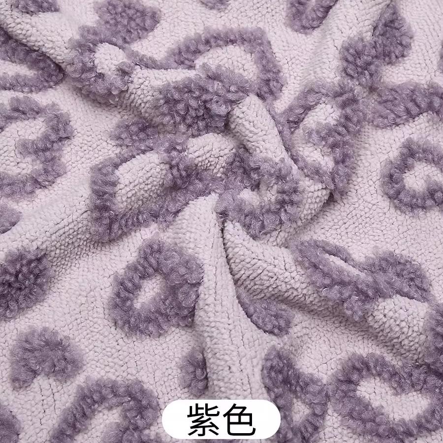 0.5m/1m/2m Thickened Lamb Wool Heart-shaped Jacquard Fabric for Sewing Coat Makeup Bag Dolls Blanket Pajamas DIY Clothing Fabric