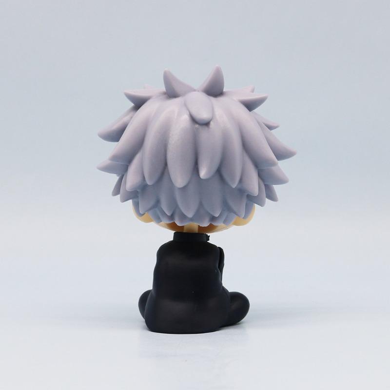 Anime Kawaii PVC Collection Dolls Fushiguro Look Up Ryomen Sukuna Toy Gojo Jujutsu Kaisen Mini  Geto Suguru Sitting Figure