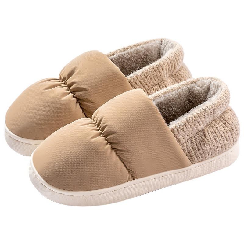 Non-slip Cotton Slippers Men's Bag Heel Outer Wear Winter New Indoor Home Platform Elderly Cotton Shoes Women's Winter