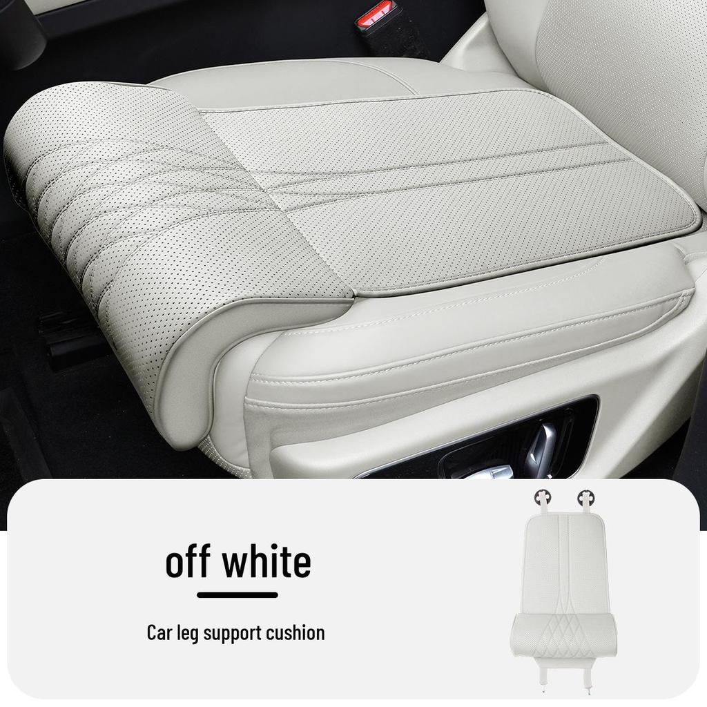 All-Season Universal Car Seat Cushion with Integrated Leg Rest - Comfortable Single-Piece Rear Seat Footrest