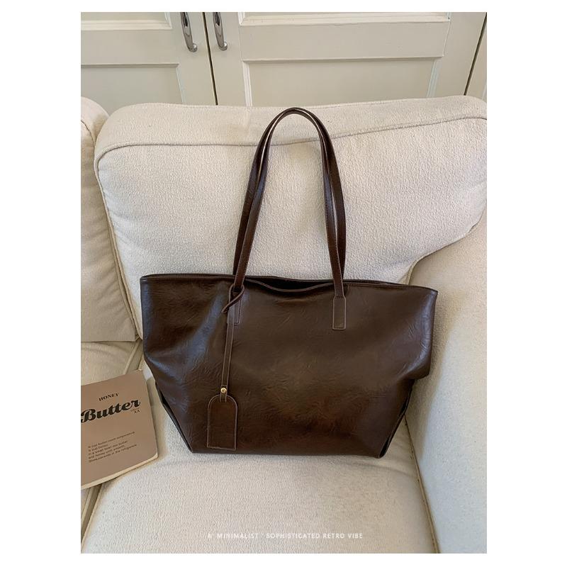 Borsa Retro di Grande Capacità, Borsa Tote di Alta Gamma, Raffinata Borsa a Spalla Singola