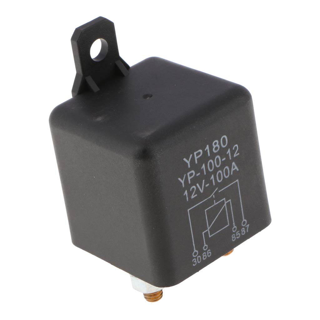 Almencla Car Relay 4 Pin Starter Relay Waterproof 100A