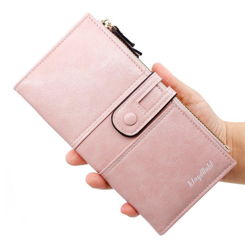 Fashion Wallets for Women Long Slim Credit Card Holder Clutch Wallet Minimalist Coin Purse Brand Classic Zipper Wallets