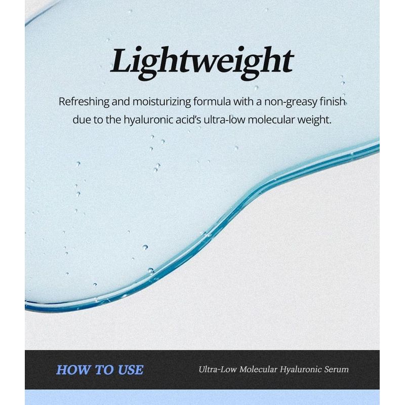 Isntree - Ultra-Low Molecular Hyaluronic Acid Serum
