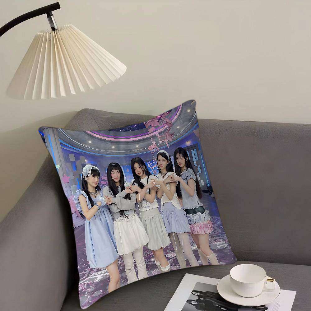 

Kpop I-ILLIT Подушка Аниме Подушка Диван Кровать Подушка для головы Наволочка Чехол для подушки 45x45 см Мода 12x12Inch