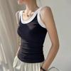 Women's Tank Top Summer New Patchwork Design Sense Base Shirt Sleeveless Inner Anti Slip Top