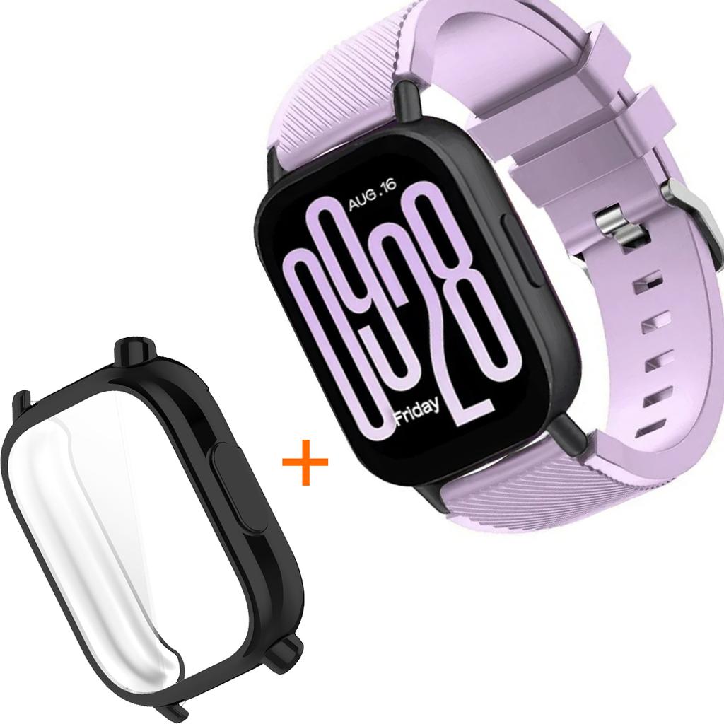 Silicone Strap With TPU Case For Xiaomi Redmi Watch 5 Active Lite Smart Watch Wrist Band And Case For Redmi Watch 5 Active Lite