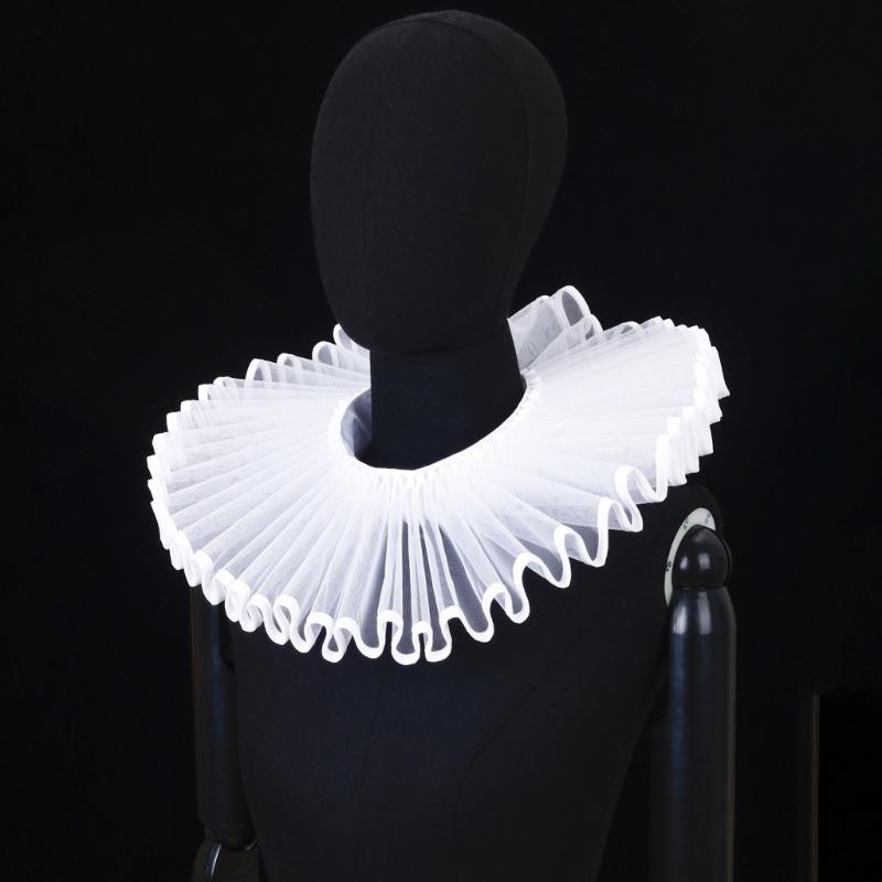 Colletto Arricciato Retrò Cravatta Cosplay per Ragazze Colletto Vittoriano Risvolto Cosplay Medievale Cravatta Colletto Arricciato Vittoriano