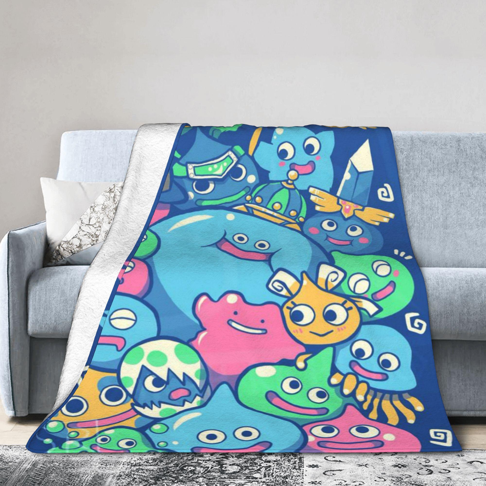 Slime Morimori Dragon Quest  Blankets Soft Fleece Comfort Gifts  Throw Blanket Rug Piece 75X95CM