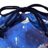 COLORFUL CANDY STYLE Drawstring Lunch Gusseted Name Futuristic Planetary Exploration and Spaceship Set of Cool Drawstring Lunch Lunch Kindergarten