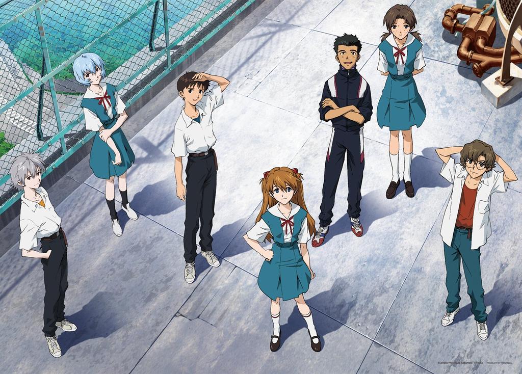 500 Piece Jigsaw Puzzle Evangelion New Theatrical Version On the Rooftop... (38x53cm)