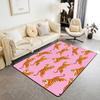 Japanese Ukiyo-e Tiger & Ocean Wave Print Area Rug, Bold Non-Slip Floor Mat for Living Room Bedroom Home Decor Carpet