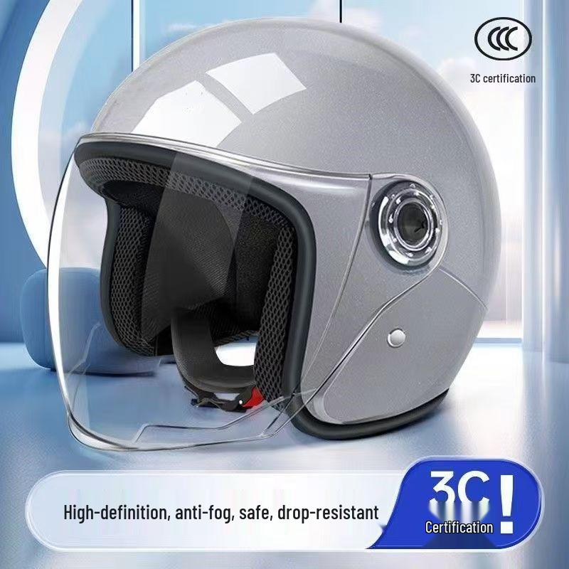 3C Certified Unisex Electric Vehicle Helmet for Autumn/Winter Warmth and Protection