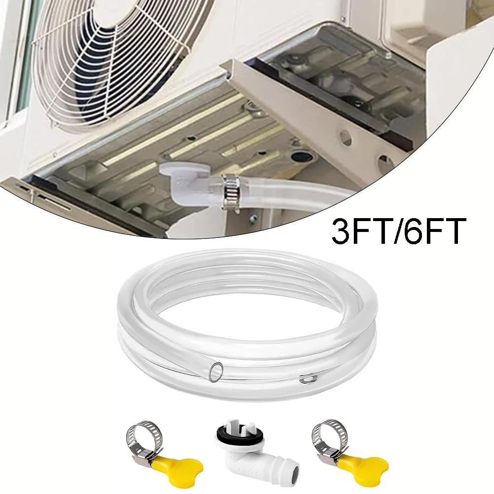 Air Conditioner Drain Hose Kit 36ft Length with 15mm Connector for Split and Casement AC Units Includes Clamps