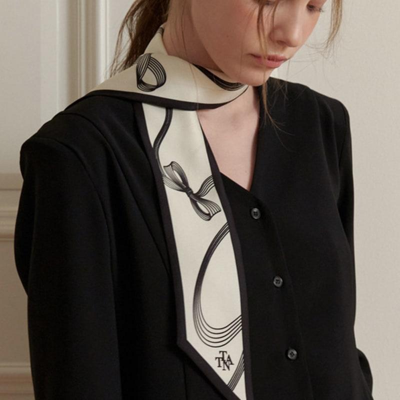 Tatiana Connect Ribbon Twilly Silk Scarf SF2903