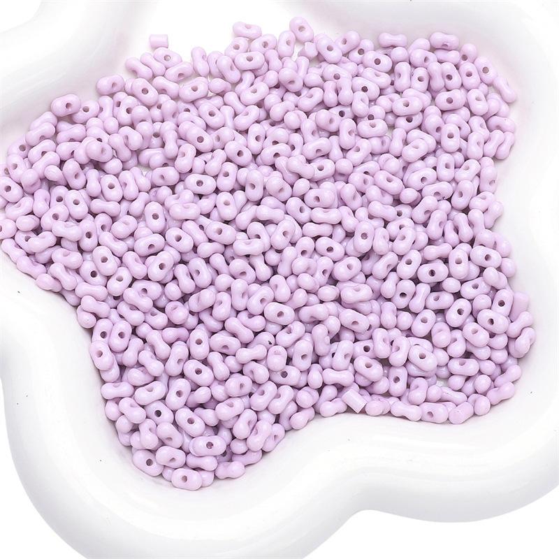 Handmade Bracelet Beads Acrylic Solid Color Peanut Beads Beads Necklace Semi-finished Strings Handmade Diy Jewelry Accessories Accessories Materials