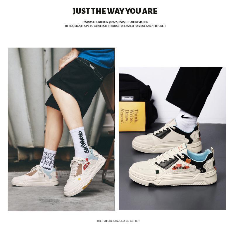 Men's Trendy Spring Sneakers: Versatile Casual Sports Shoes - Niche Original Design for Students