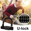 Lock For Bike Padlock With Code Waterproof Padlock Anti-Theft Bike Locker For Backpack Men Women Travel Outdoor Motorcycle