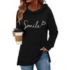 Women S Classic Valentine Letter Print Raglan Sleeve Pocket Hoodie Pullover