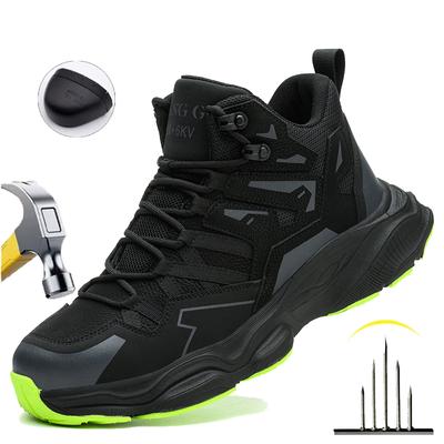 Work Safety Shoes for Men High Quality Platform Men Motorcycle Boots Outdoor Non-Slip Ankle Boots Fashion Breathable Men Boots