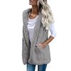 Cozyoutfit Bilibili New Womens Vest Winter Warm Hoodie Outwear Casual Coat Sherpa Jacket