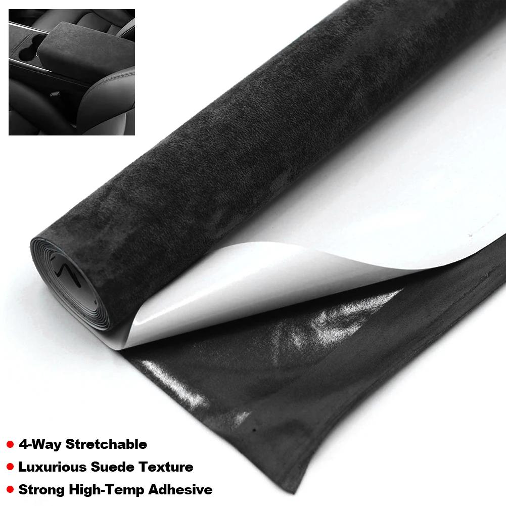 20x30cm 50x150cm Suede Fabric Self-adhesive Adhesive Cloth for Car Interior Modification Door Panel Workbench DIY Supply