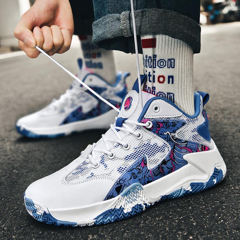 Dziecięce buty do koszykówki chłopcy lato uczniowie szkoły podstawowej gimnazjum chłopcy niebieskie sneakersy buty sportowe dla chłopców roczny